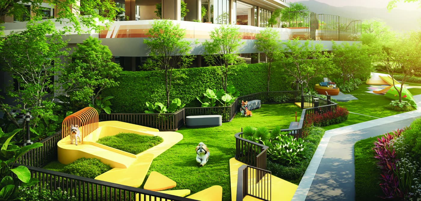 Hundegarten der Anlage