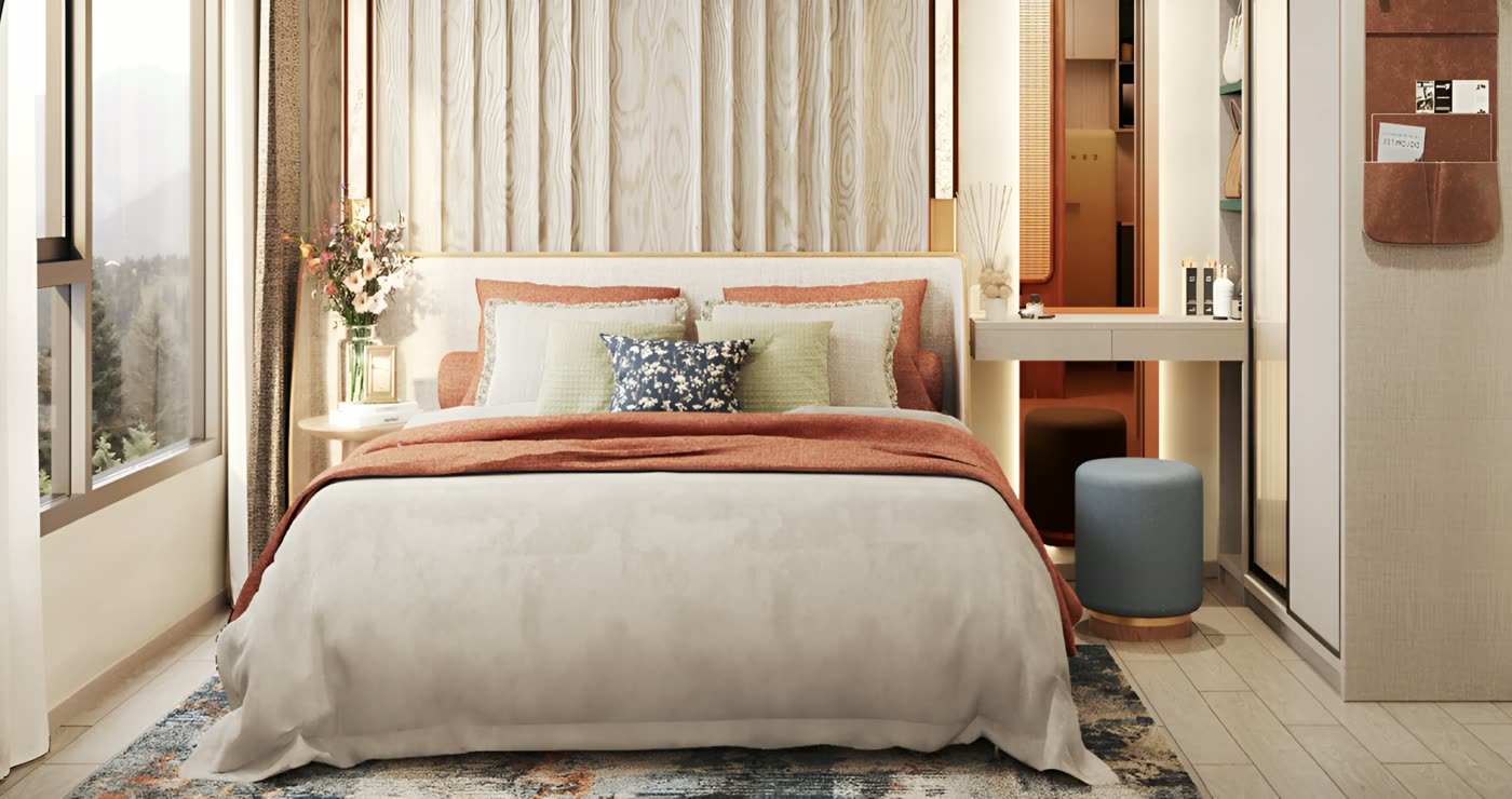 Schlafzimmer einer Wohnung
