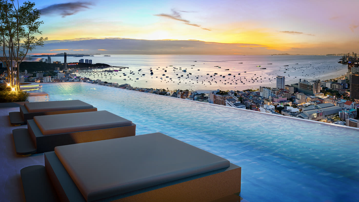 Turmresidenz mit Meerblick, Pattaya